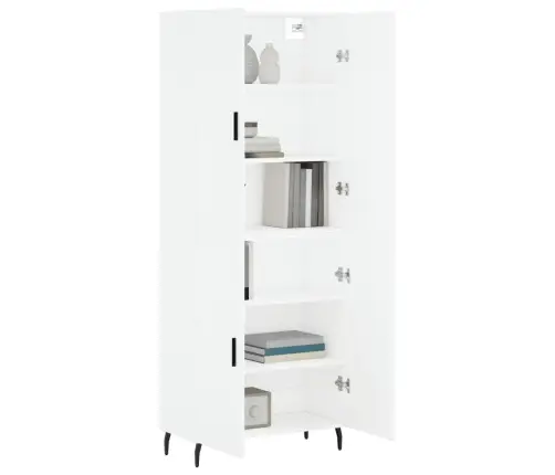 Komoda, Baltos Spalvos, 69,5X34X180cm Apdirbta Mediena