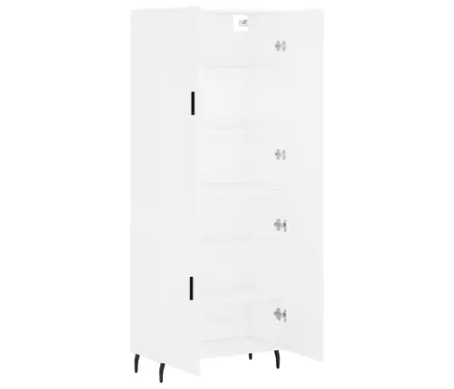 Komoda, Baltos Spalvos, 69,5X34X180cm Apdirbta Mediena