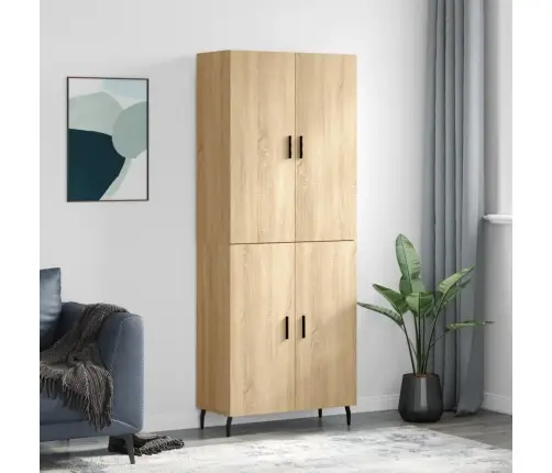 Augstais Skapis, Ozolkoka, 69,5X34X180 Cm, Inženierijas Koks Vidaxl