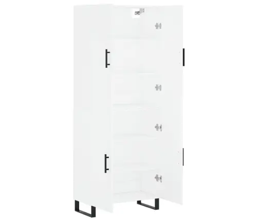 Augstais Skapis, Balts, 69,5X34X180 Cm, Inženierijas Koks Vidaxl