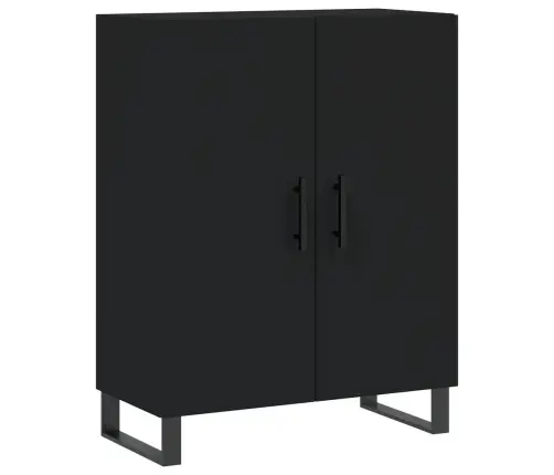 Kõrge Kapp, Must, 69,5 X 34 X 180 cm Tehispuit