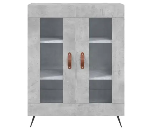 Augstais Skapis, Pelēks, 69,5X34X180 Cm, Inženierijas Koks Vidaxl