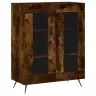 Kõrge Kapp, Suitsutatud Tamm, 69,5 X 34 X 180 cm Tehispuit