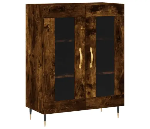 Komoda, Dūminio Ąžuolo Spalvos, 69,5X34X180cm Apdirbta Mediena