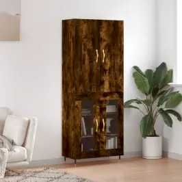 Augstais Skapis, Ozolkoka, 69,5X34X180 Cm, Inženierijas Koks Vidaxl
