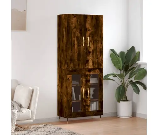 Komoda, Dūminio Ąžuolo Spalvos, 69,5X34X180cm Apdirbta Mediena