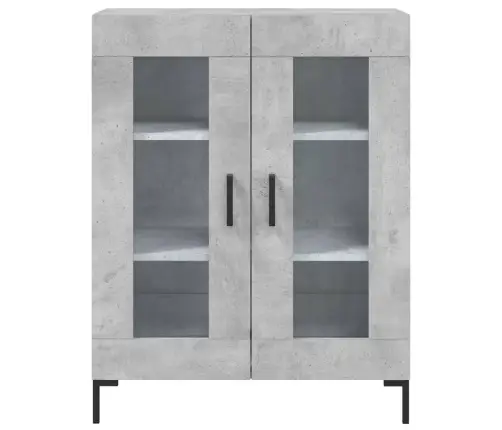 Augstais Skapis, Pelēks, 69,5X34X180 Cm, Inženierijas Koks Vidaxl