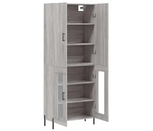 Augstais Skapis, Pelēks, 69,5X34X180 Cm, Inženierijas Koks Vidaxl Augstais Skapis, Pelēks, 69,5X34X180 Cm, Inženierijas Koks Vidaxl