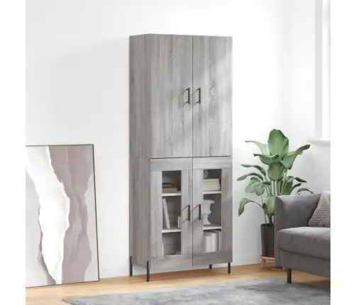 Augstais Skapis, Pelēks, 69,5X34X180 Cm, Inženierijas Koks Vidaxl Augstais Skapis, Pelēks, 69,5X34X180 Cm, Inženierijas Koks Vidaxl
