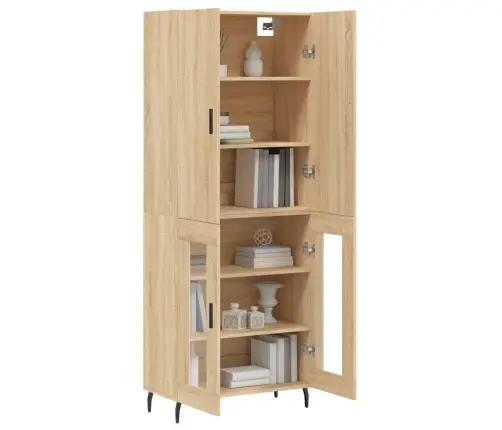 Kõrge Kapp, Sonoma Tamm, 69,5 X 34 X 180 cm Tehispuit