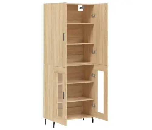 Kõrge Kapp, Sonoma Tamm, 69,5 X 34 X 180 cm Tehispuit