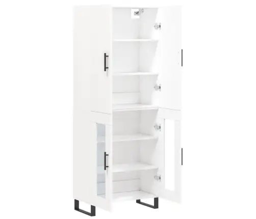 Komoda, Baltos Spalvos, 69,5X34X180cm Apdirbta Mediena