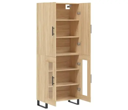 Augstais Skapis, Ozolkoka, 69,5X34X180 Cm, Inženierijas Koks Vidaxl