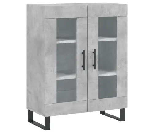 Augstais Skapis, Pelēks, 69,5X34X180 Cm, Inženierijas Koks Vidaxl