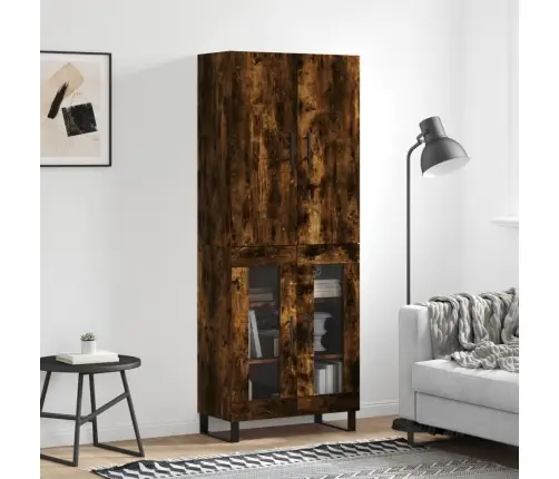 Augstais Skapis, Ozolkoka, 69,5X34X180 Cm, Inženierijas Koks Vidaxl