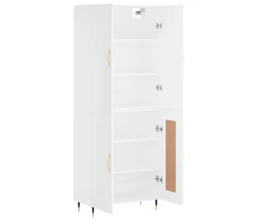 Augstais Skapis, Balts, 69,5X34X180 Cm, Inženierijas Koks Vidaxl