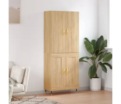 Augstais Skapis, Ozolkoka, 69,5X34X180 Cm, Inženierijas Koks Vidaxl