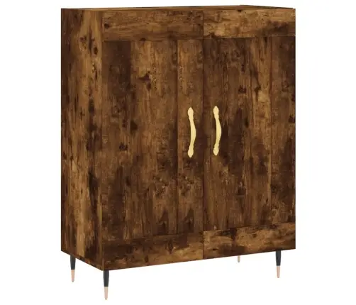 Kõrge Kapp, Suitsutatud Tamm, 69,5 X 34 X 180 cm Tehispuit