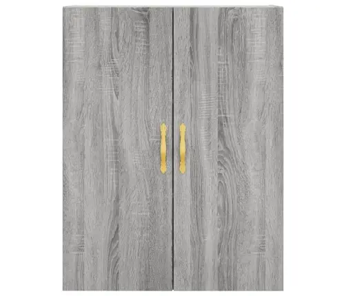 Augstais Skapis, Pelēks, 69,5X34X180 Cm, Inženierijas Koks Vidaxl