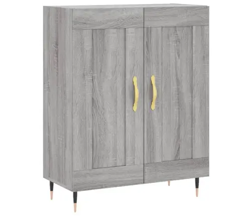 Augstais Skapis, Pelēks, 69,5X34X180 Cm, Inženierijas Koks Vidaxl