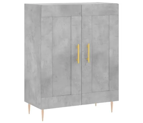 Augstais Skapis, Pelēks, 69,5X34X180 Cm, Inženierijas Koks Vidaxl