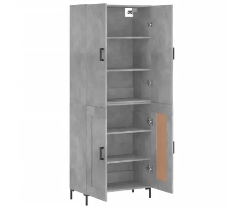 Kõrge Kapp, Betoonhall, 69,5 X 34 X 180 cmTehispuit