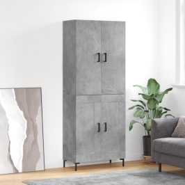 Kõrge Kapp, Betoonhall, 69,5 X 34 X 180 cmTehispuit