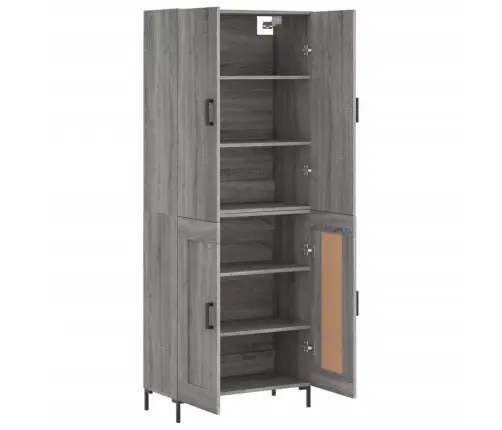 Kõrge Kapp, Hall Sonoma Tamm, 69,5 X 34 X 180 cm Tehispuit