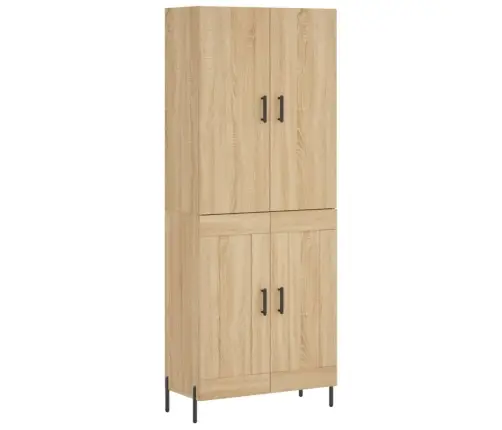 Kõrge Kapp, Sonoma Tamm, 69,5 X 34 X 180 cm Tehispuit