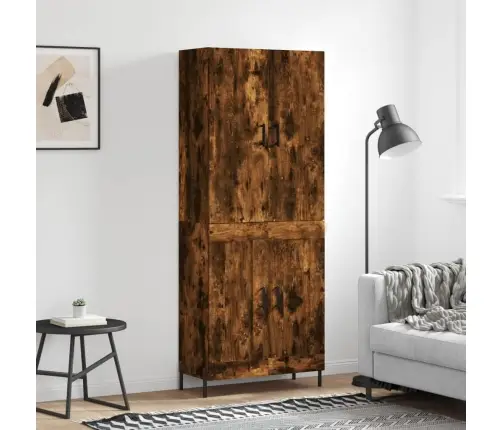 Augstais Skapis, Ozolkoka, 69,5X34X180 Cm, Inženierijas Koks Vidaxl