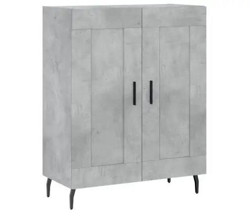 Komoda, Betono Pilkos Spalvos, 69,5X34X180cm Apdirbta Mediena