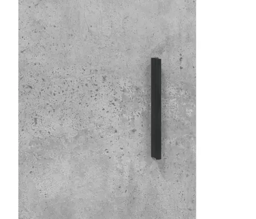 Komoda, Betono Pilkos Spalvos, 69,5X34X180cm Apdirbta Mediena