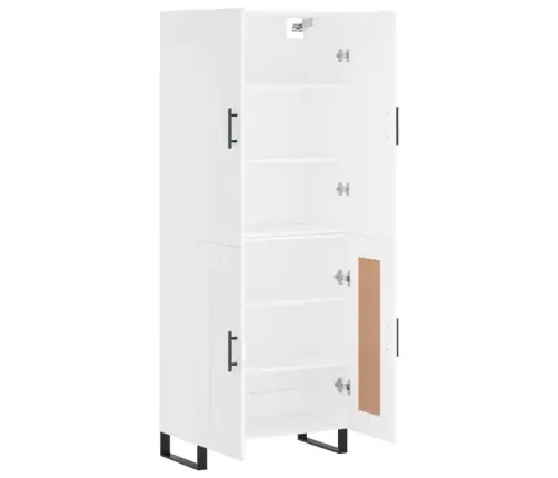 Augstais Skapis, Balts, 69,5X34X180 Cm, Inženierijas Koks Vidaxl