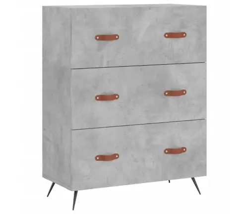 Augstais Skapis, Pelēks, 69,5X34X180 Cm, Inženierijas Koks Vidaxl