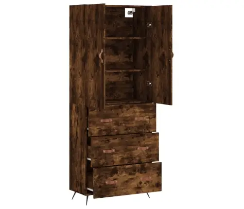 Augstais Skapis, Ozolkoka, 69,5X34X180 Cm, Inženierijas Koks Vidaxl