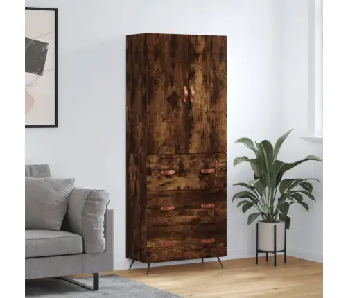 Augstais Skapis, Ozolkoka, 69,5X34X180 Cm, Inženierijas Koks Vidaxl