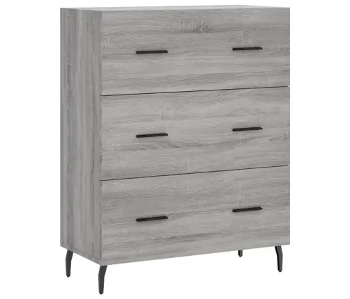 Augstais Skapis, Pelēks, 69,5X34X180 Cm, Inženierijas Koks Vidaxl