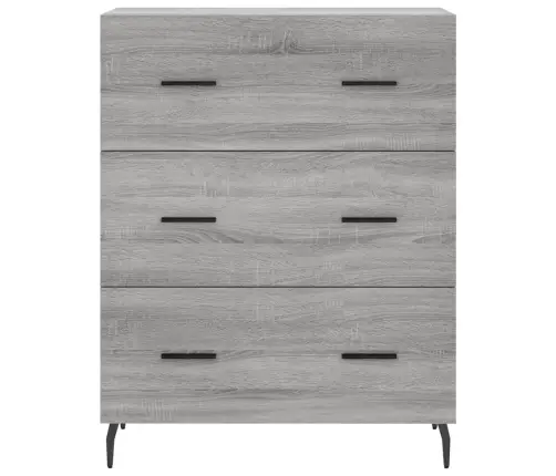 Augstais Skapis, Pelēks, 69,5X34X180 Cm, Inženierijas Koks Vidaxl