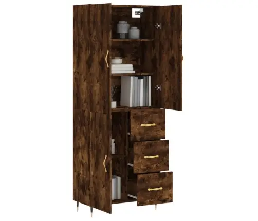 Augstais Skapis, Ozolkoka, 69,5X34X180 Cm, Inženierijas Koks Vidaxl