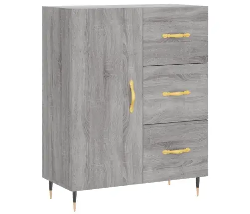 Augstais Skapis, Pelēks, 69,5X34X180 Cm, Inženierijas Koks Vidaxl