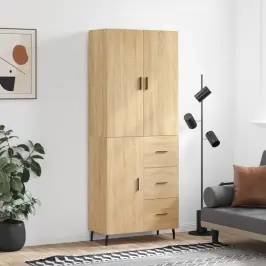 Augstais Skapis, Ozolkoka, 69,5X34X180 Cm, Inženierijas Koks Vidaxl