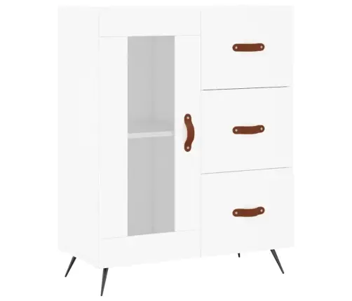 Kõrge Kapp, Valge, 69,5 X 34 X 180 cm Tehispuit
