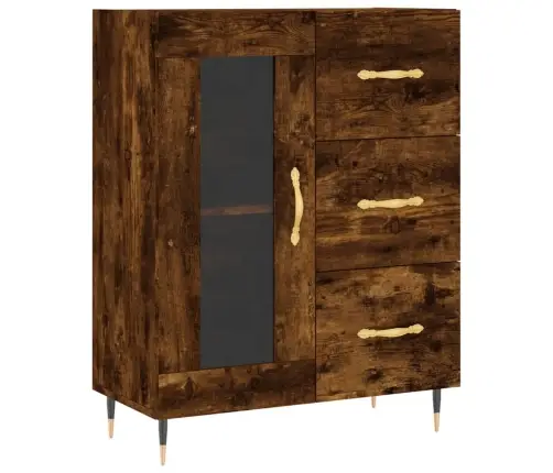 Komoda, Dūminio Ąžuolo Spalvos, 69,5X34X180cm Apdirbta Mediena