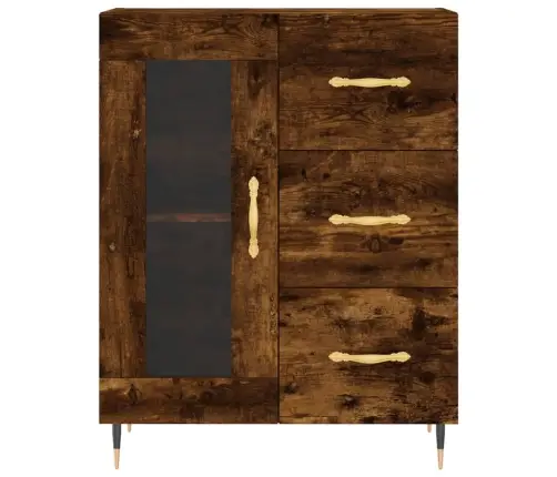 Komoda, Dūminio Ąžuolo Spalvos, 69,5X34X180cm Apdirbta Mediena