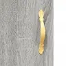 Kõrge Kapp, Hall Sonoma Tamm, 69,5 X 34 X 180 cm Tehispuit
