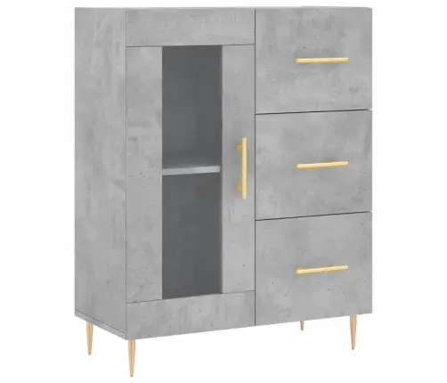 Augstais Skapis, Pelēks, 69,5X34X180 Cm, Inženierijas Koks Vidaxl