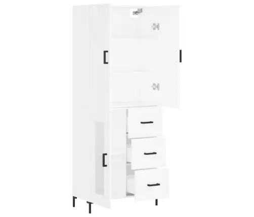 Augstais Skapis, Balts, 69,5X34X180 Cm, Inženierijas Koks Vidaxl