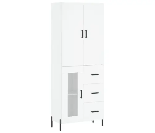 Augstais Skapis, Balts, 69,5X34X180 Cm, Inženierijas Koks Vidaxl