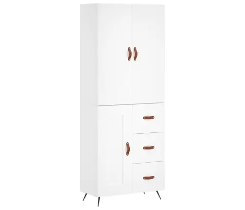 Augstais Skapis, Balts, 69,5X34X180 Cm, Inženierijas Koks Vidaxl