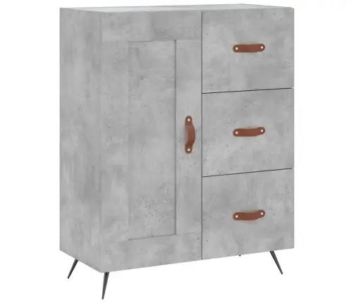 Augstais Skapis, Pelēks, 69,5X34X180 Cm, Inženierijas Koks Vidaxl